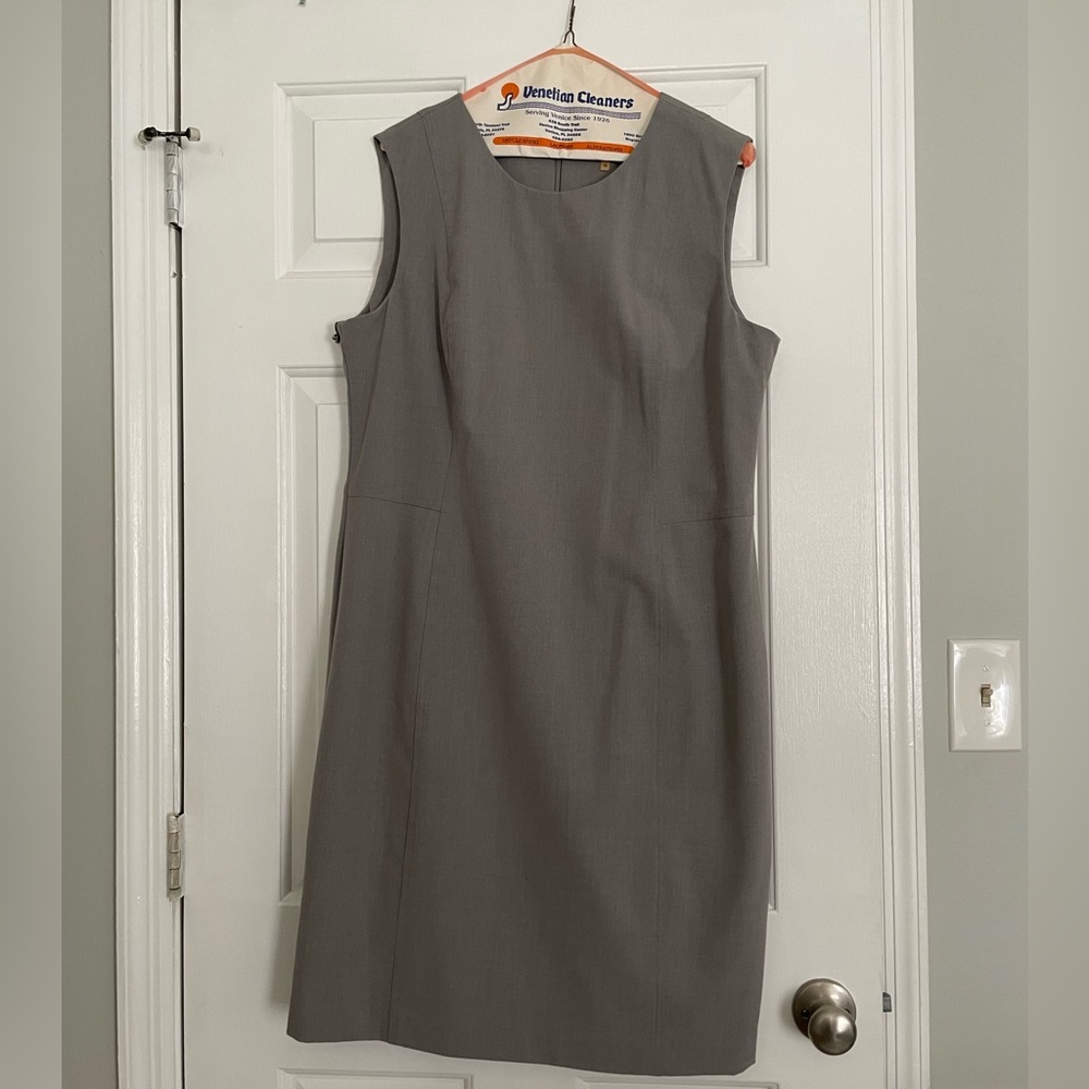 Calvin Klein Sheath Dress - Gray - Size 16